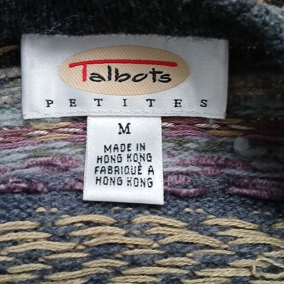 Talbots petites lambswool blend button down cardigan Sz PM NWOT - Picture 8 of 8